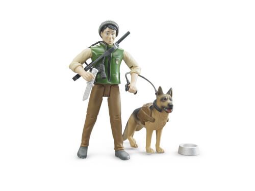 Bruder bworld - Förster mit Hund und Ausrüstung
