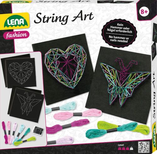 LENA® String Art - Schmetterling & Herz
