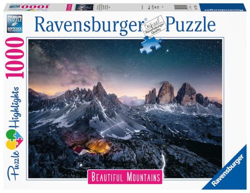 Ravensburger® Puzzle Beautiful Mountains Kollektion - Drei Zinnen, Dolomiten, 1000 Teile