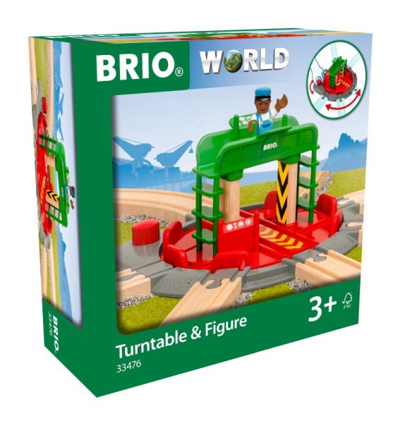 BRIO® World - Lok-Drehscheibe mit Kontrollbrücke