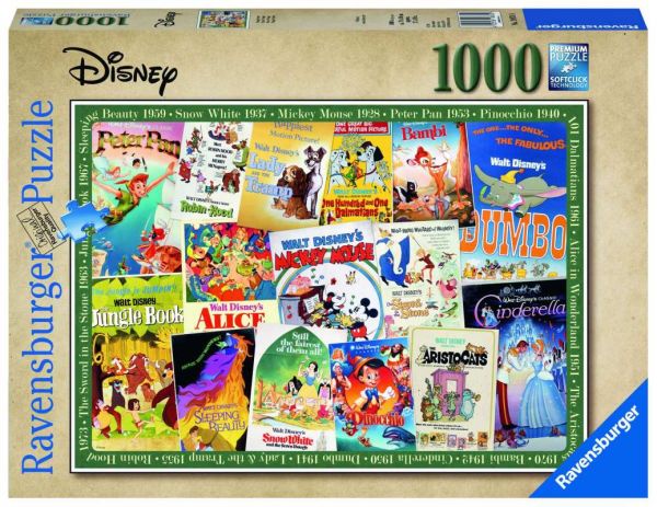 Ravensburger® Puzzle - Disney Vintage Movie Poster, 1000 Teile