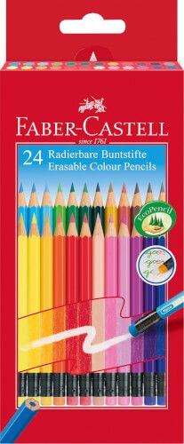 Faber-Castell - Buntstifte radierbar, 24er Set