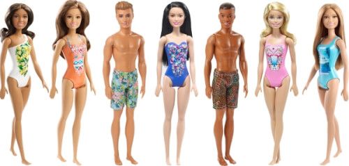 Barbie® - Beach Puppen, sortiert
