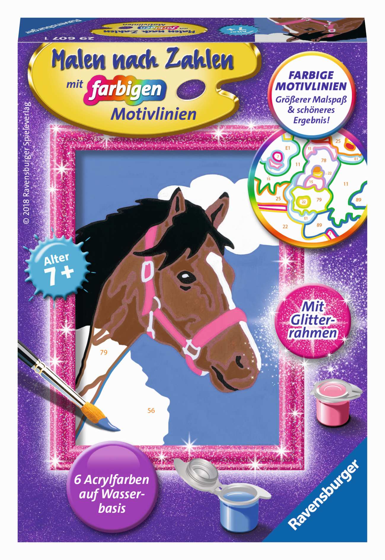 Ravensburger® Malen | nach Zeichnen Pferd Kreatives Malen Kinderwelt | Spielzeug Zahlen | Toys nach Teddy | & - Zahlen