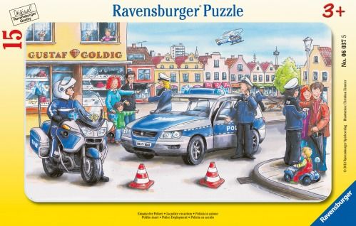 Ravensburger® Puzzle - Einsatz der Polizei, 15 Teile