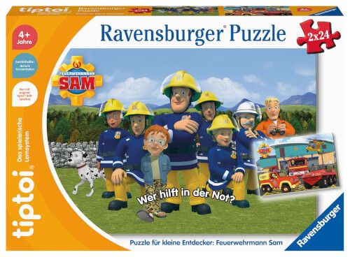 Ravensburger® tiptoi® Puzzle für kleine Entdecker - Feuerwehrmann Sam 2 x 24 Teile