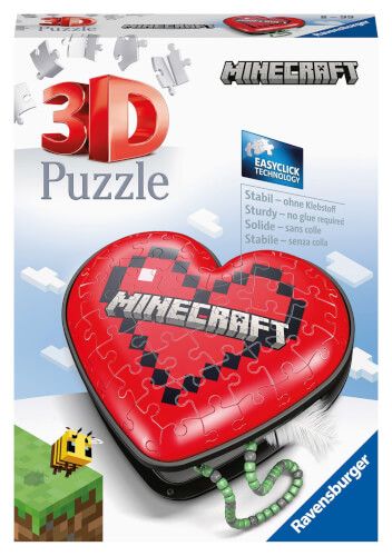 Ravensburger® 3D Puzzle - Herzschatulle Minecraft, 54 Teile