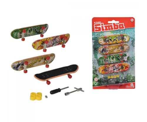 SIMBA Toys - Finger Skateboard 4er Set, sortiert