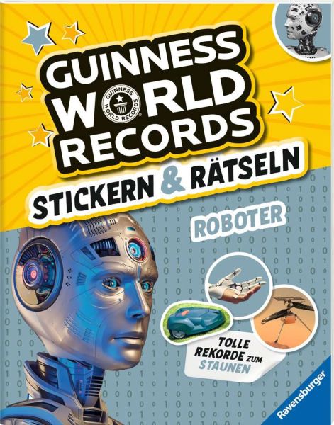 Ravensburger® Bücher - Guinness World Records Stickern und Rätseln: Roboter