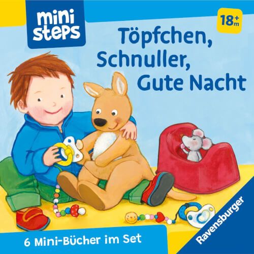 Ravensburger® ministeps - Mein erster Bücher-Würfel: Töpfchen, Schnuller, Gute Nacht (Bücher-Set)
