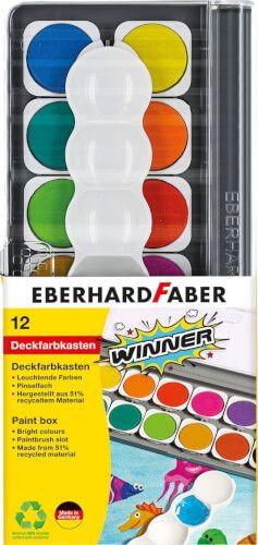 Eberhard Faber - Deckfarbkasten Winner 12er
