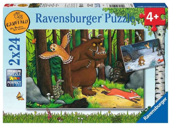 Ravensburger® Puzzle - Grüffelo 3, 2x24 Teile