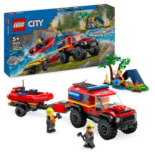 LEGO® City - Feuerwehrgeländewagen mit Rettungsboot