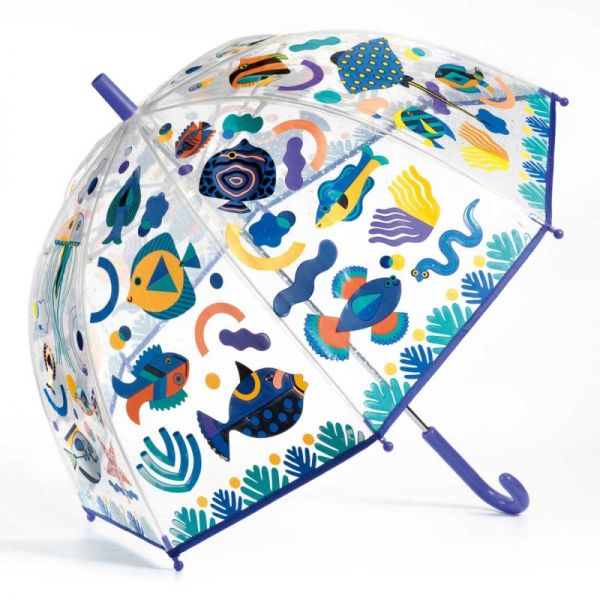 DJECO Regenschirm - Fische Inklusive Farbwechsel