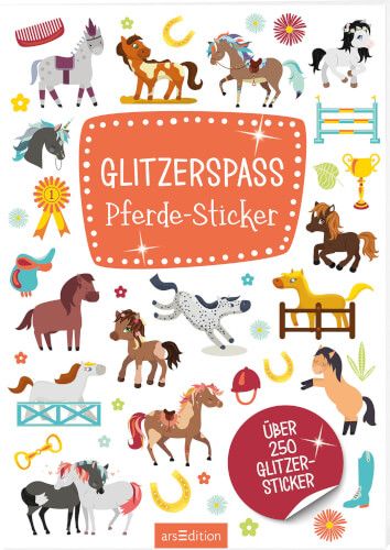 ars Edition - Glitzerspaß Pferde-Sticker