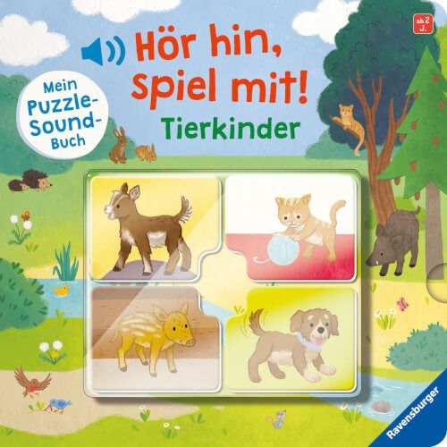 Ravensburger® Bücher - Hör hin, spiel mit! Tierkinder