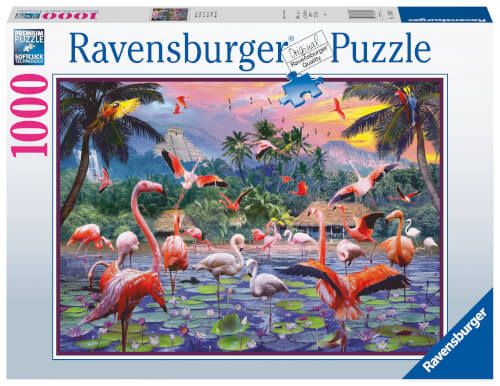 Ravensburger® Puzzle - Pinke Flamingos, 1000 Teile