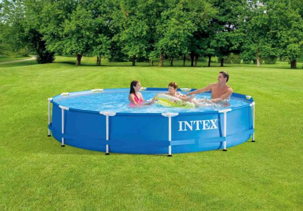 INTEX - Metall Frame Pool-Set 366 x 76cm, inkl. Filterpumpe