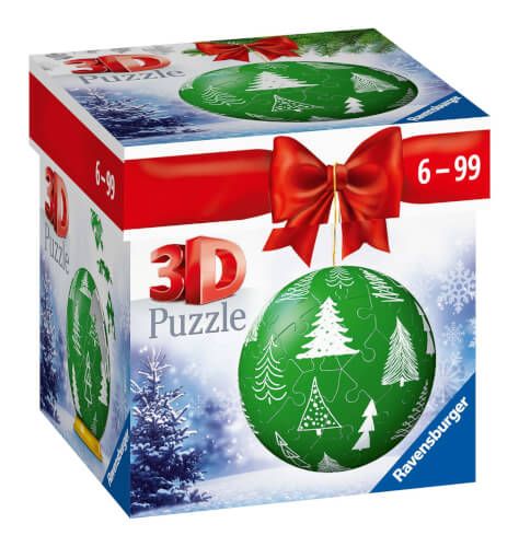 Ravensburger® 3D Puzzle-Ball - Weihnachtskugel Tannenbaum, 54 Teile