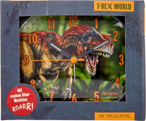 T-Rex World - Wecker mit ROARR! Kinderwelt Teddy Toys Dino-Weckton 