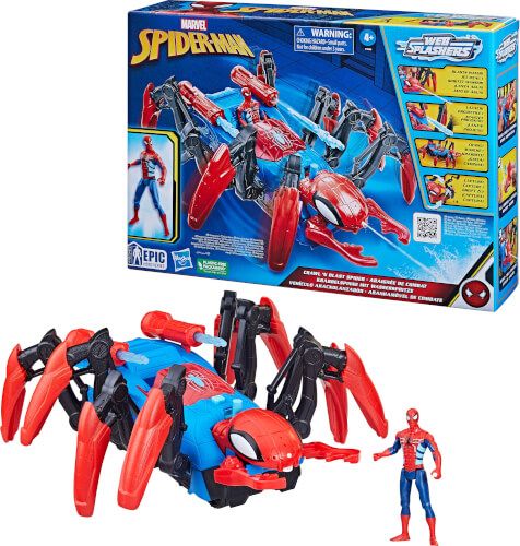 Hasbro Marvel - Spider-Man Krabbelspinne mit Wasserspritze