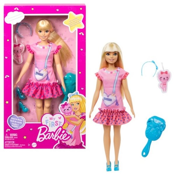Barbie® My First Barbie - Malibu Puppe mit Plüschkätzchen