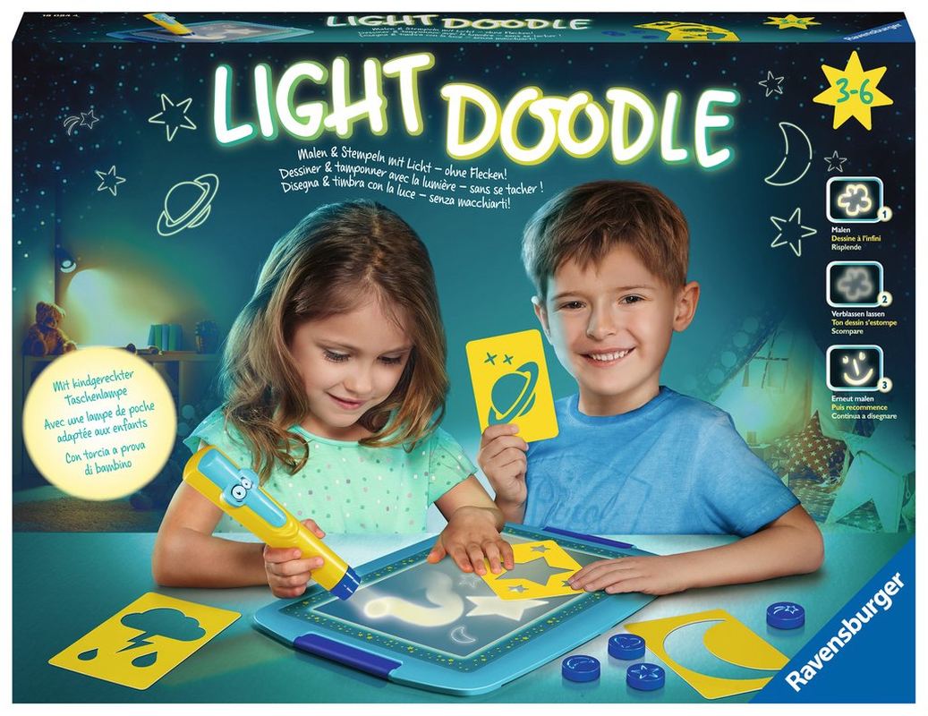 Sterne - Mond Ravensburger® Teddy Spiele | & Kinderwelt Doodle Toys Light