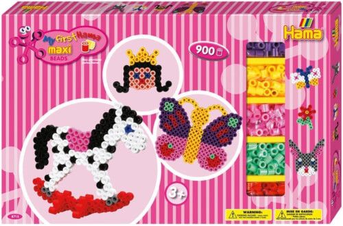 HAMA Bügelperlen Maxi - Geschenkpackung Pink, 900 Perlen