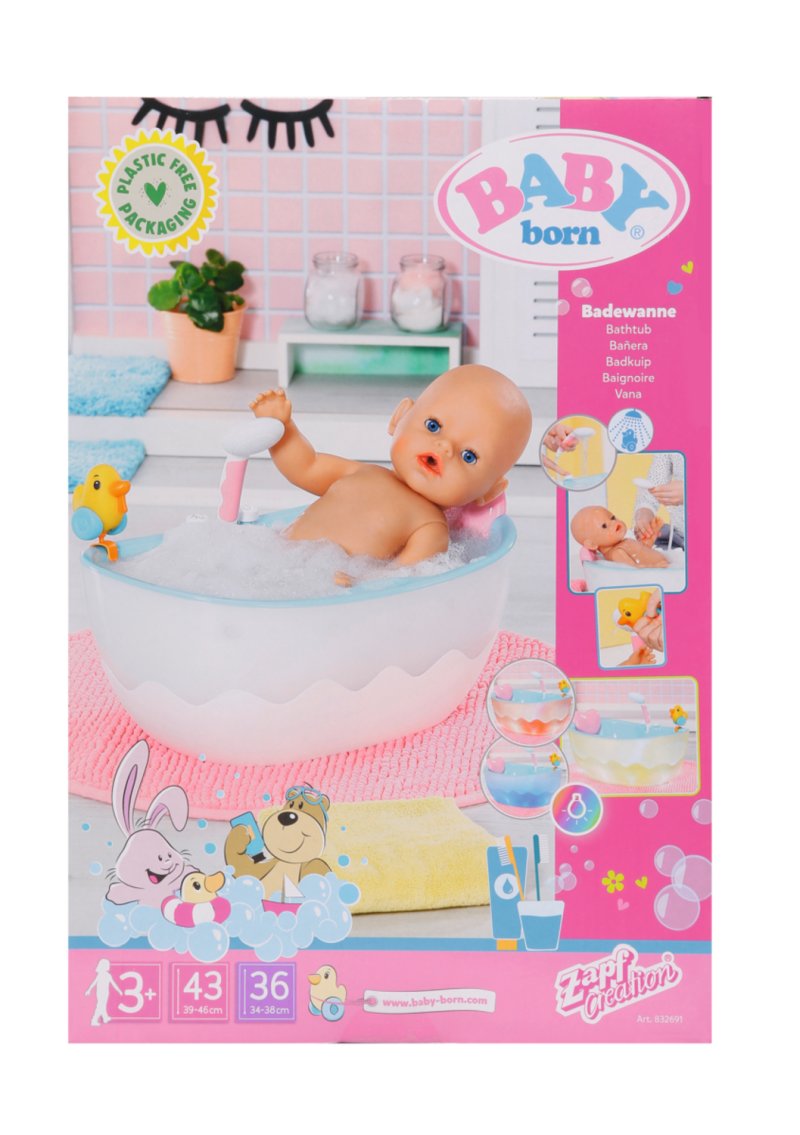 | Teddy BABY born Bath Toys Kinderwelt Badewanne
