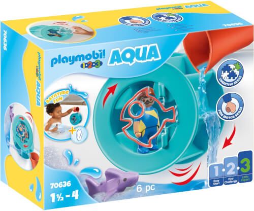 PLAYMOBIL® 1.2.3. Aqua - Wasserwirbelrad mit Babyhai