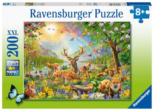 Ravensburger® Kinderpuzzle XXL - Anmutige Hirschfamilie, 200 Teile