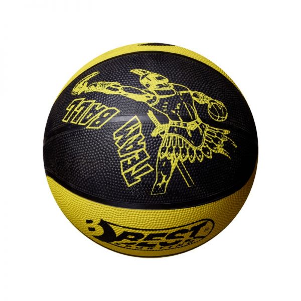 BEST Sporting - Basketball schwarz/gelb Gr. 5