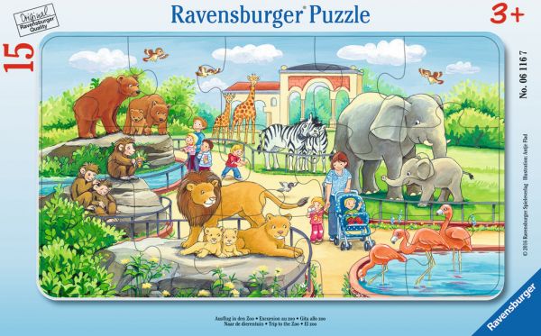 Ravensburger® Puzzle - Ausflug in den Zoo, 15 Teile