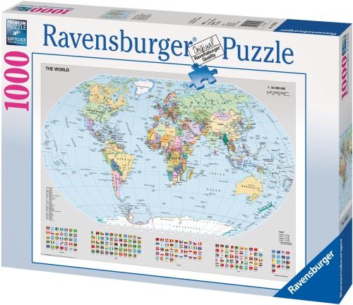 Ravensburger® Puzzle - Politische Weltkarte 1000 Teile
