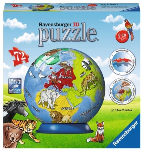 Ravensburger® 3D Puzzle - Puzzleball Kindererde, 72 Teile