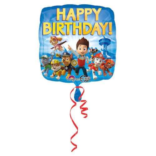 amscan® Paw Patrol - Happy Birthday Folienballon, 43 cm