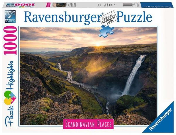 Ravensburger® Puzzle - Haifoss auf Island, 1000 Teile