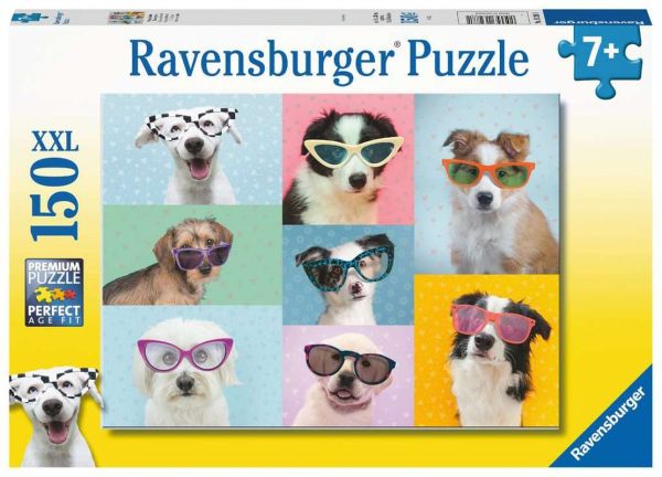 Ravensburger® Puzzle - Witzige Hunde, 150 Teile XXL
