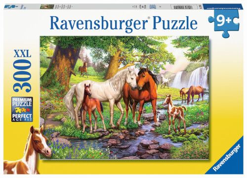 Ravensburger® Puzzle XXL - Wildpferde am Fluss, 300 Teile
