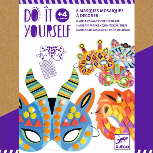 DJECO Do it yourself - Mosaik-Masken Dschungeltiere