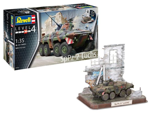 Revell Modellbau - SpPz2 Luchs & 3D Puzzle Diorama