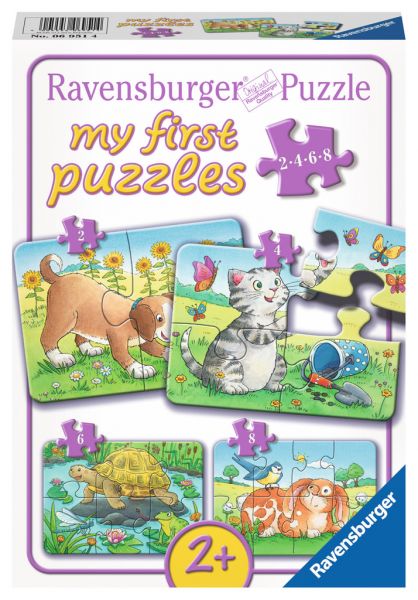 Ravensburger® Puzzle - Niedliche Haustiere 2/4/6/8T