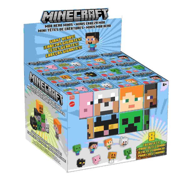 Mattel Minecraft - Mob Head Minis Figuren, sortiert
