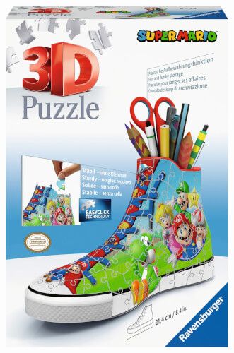 Ravensburger® 3D Puzzle - Sneaker Super Mario, 108 Teile