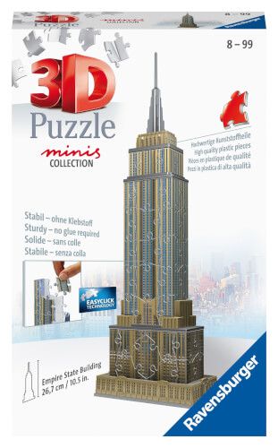 Ravensburger® 3D Puzzle Mini - Empire State Building, 54 Teile