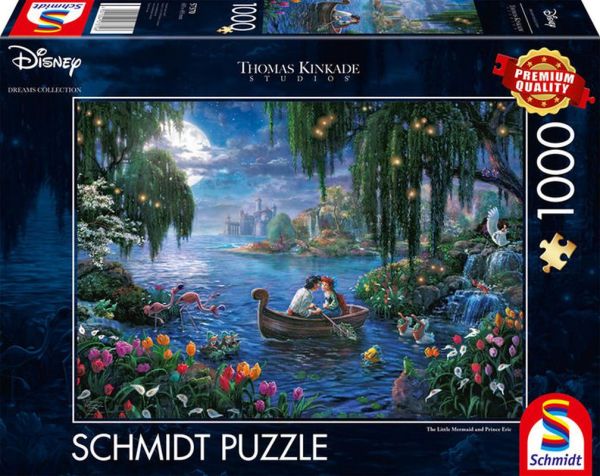 Schmidt Spiele Premium Puzzle - Meermaid and Prince Eric 1000 Teile