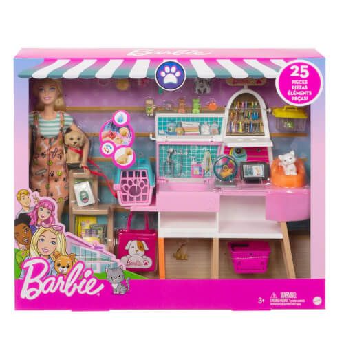 Barbie® - Haustier-Salon Spielset mit Puppe