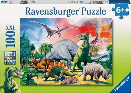 Ravensburger® Puzzle - Unter Dinosauriern, 100 Teile