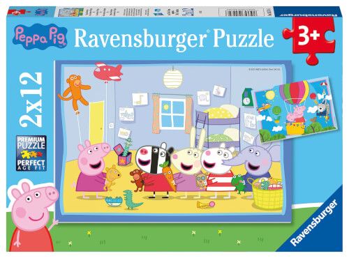 Ravensburger® Puzzle - Peppas Abenteuer, 2x12 Teile