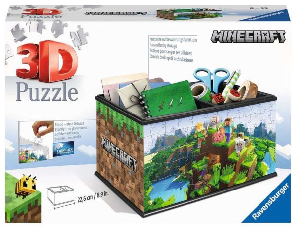 Ravensburger® 3D Puzzle - Aufbewahrungsbox Minecraft, 216 Teile